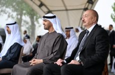 Prezidentlər İlham Əliyev və Şeyx Məhəmməd bin Zayed Al Nəhyan Cıdır düzündə Qarabağ atlarının şousunu izləyiblər (FOTO) (YENİLƏNİB)