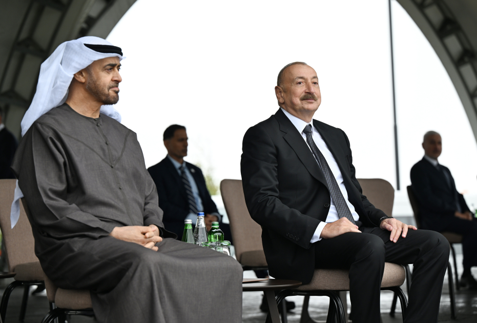 Prezidentlər İlham Əliyev və Şeyx Məhəmməd bin Zayed Al Nəhyan Cıdır düzündə Qarabağ atlarının şousunu izləyiblər (FOTO)