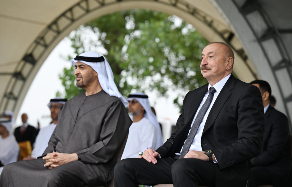 Prezidentlər İlham Əliyev və Şeyx Məhəmməd bin Zayed Al Nəhyan Cıdır düzündə Qarabağ atlarının şousunu izləyiblər (FOTO)