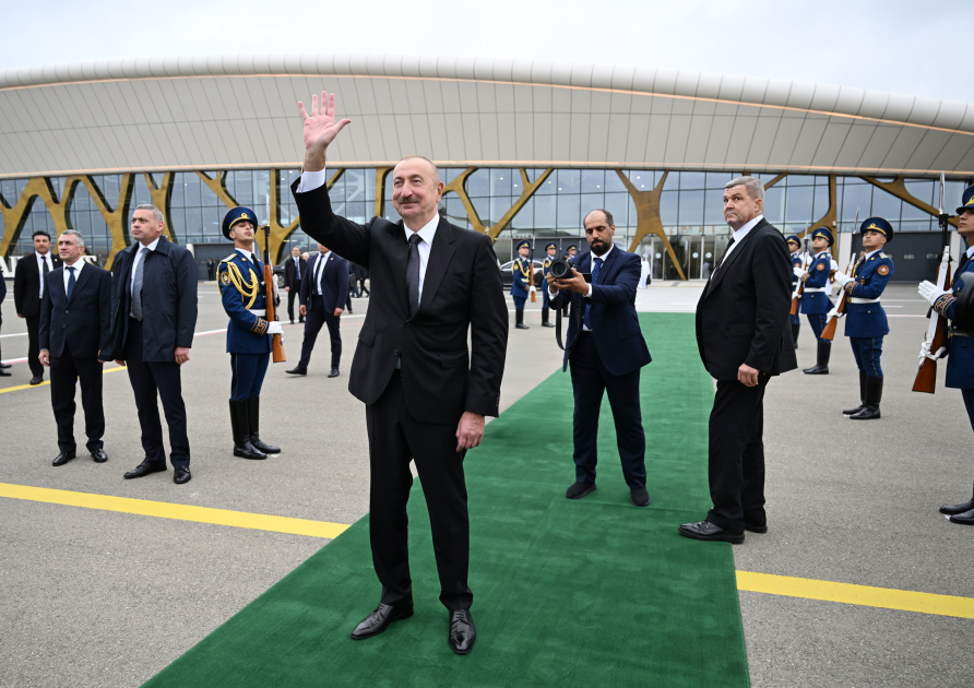 Birləşmiş Ərəb Əmirliklərinin Prezidentinin Azərbaycana rəsmi səfəri başa çatıb (FOTO)