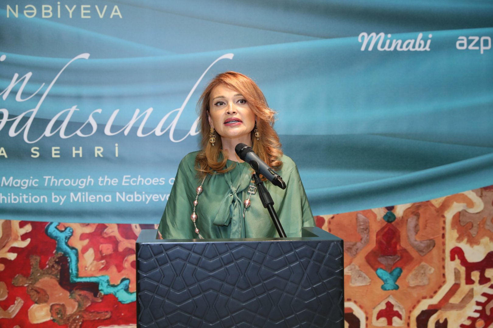 Azərbaycan Milli Xalça Muzeyində “Əsrlərin sədasında xalça sehri” adlı sərgi açılıb (FOTO)