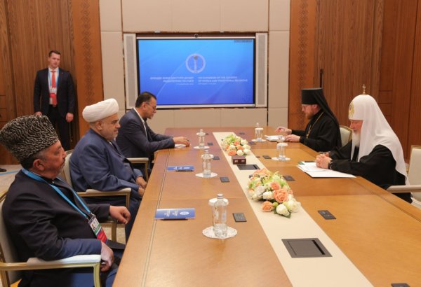 Allahşükür Paşazadə Astanada bir sıra görüşlər keçirib (FOTO)