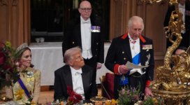 Vindzor qəsrində Donald Trampın şərəfinə dövlət ziyafəti verilib (FOTO)