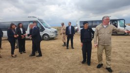 Marta Kos Ağdamda mina partlayışı prosesini izləyib (FOTO/VİDEO)