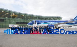 AZAL donanmasına yeni “Airbus A320neo” təyyarəsini əlavə etdi (FOTO)