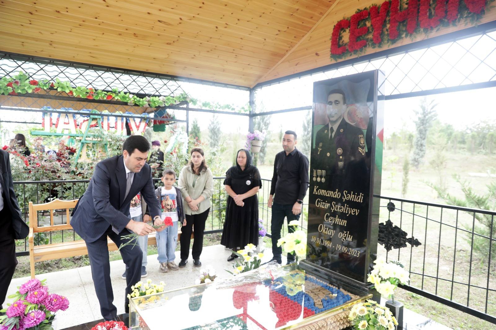 Xaçmazda Şəhidlərin məzarları ziyarət olunub, xatirələri ehtiramla yad edilib (FOTO)
