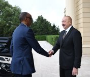 Ruanda Prezidentinin rəsmi qarşılanma mərasimi olub (FOTO)