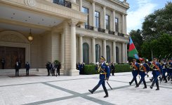 Ruanda Prezidentinin rəsmi qarşılanma mərasimi olub (FOTO)
