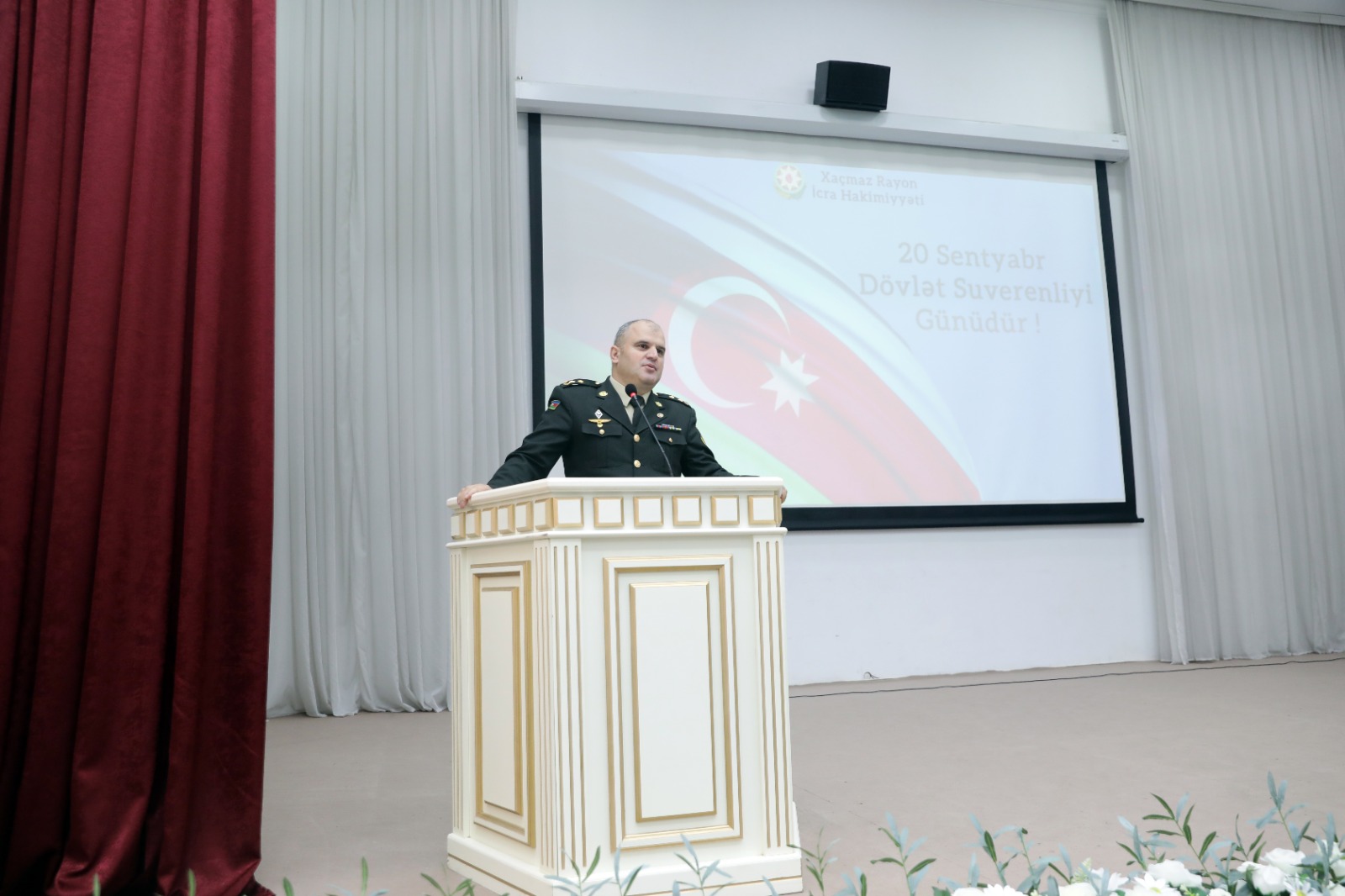 Xaçmazda Dövlət Suverenliyi Gününə həsr olunmuş tədbir keçirilib (FOTO)