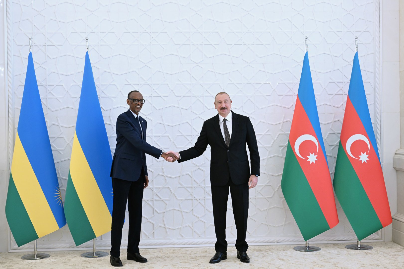 Ruanda Prezidentinin rəsmi qarşılanma mərasimi olub (FOTO)