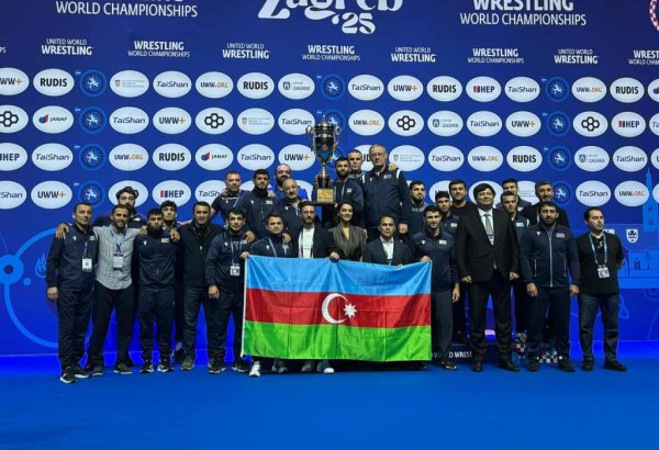 Azərbaycan millisi güləş üzrə dünya çempionatında ikinci yeri tutub (FOTO)