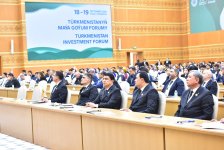 İqtisadiyyat nazirinin müavini Türkmənistan İnvestisiya Forumunda iştirak edib (FOTO)
