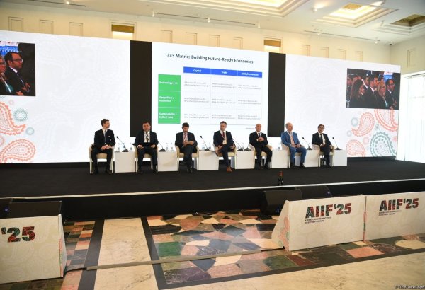 Birinci Beynəlxalq İnvestisiya Forumu çərçivəsində “Qlobal dəyişikliklər fonunda strateji qovşaqlar” mövzusunda panel sessiyası keçirilib (FOTO)