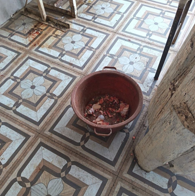 Cəlilabadda ət satış məntəqəsində normativ tələblər pozulub (FOTO)