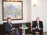 Prezident İlham Əliyev Nyu-Yorkda “Neuberger Berman” şirkətinin sədri və baş icraçı direktoru ilə görüşüb (FOTO)