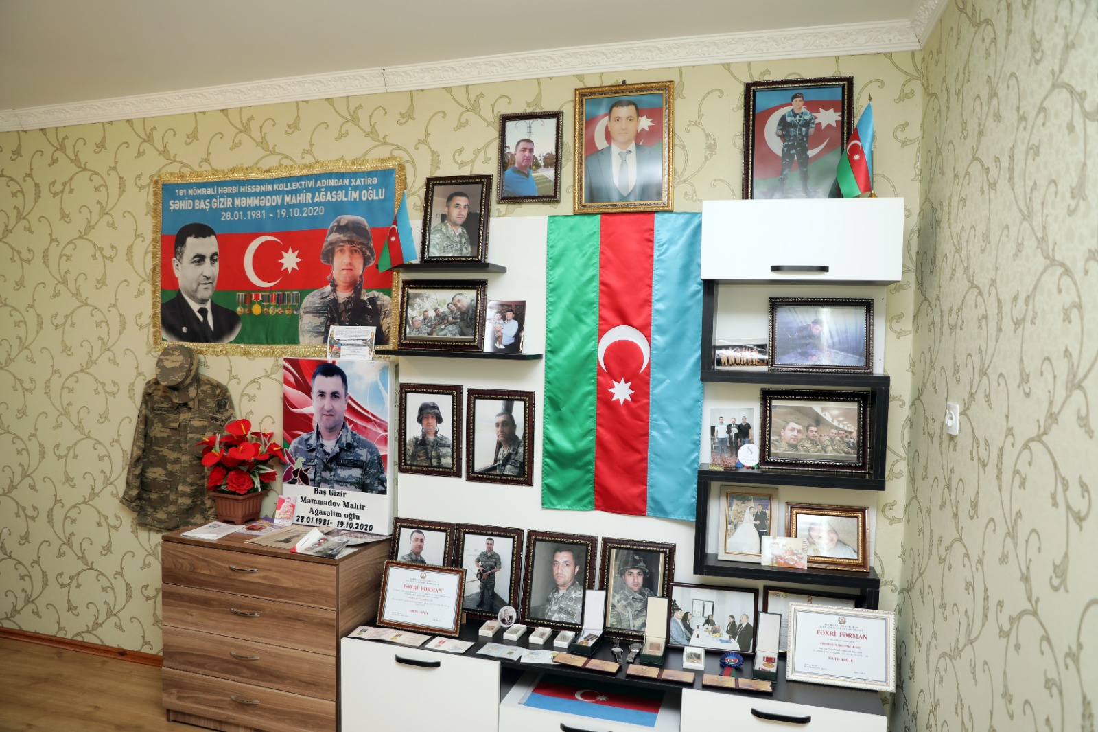 Elnur Rzayev 5 yaşı tamam olan şəhid övladını təbrik edib (FOTO)