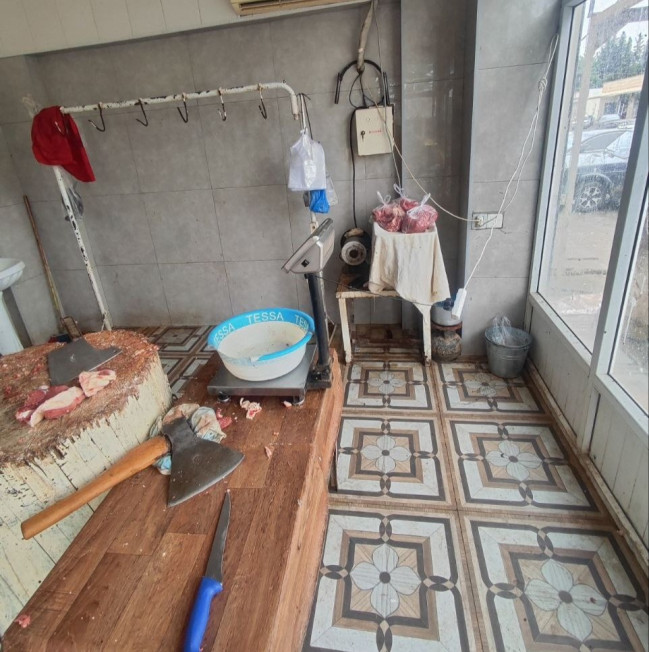 Cəlilabadda ət satış məntəqəsində normativ tələblər pozulub (FOTO)