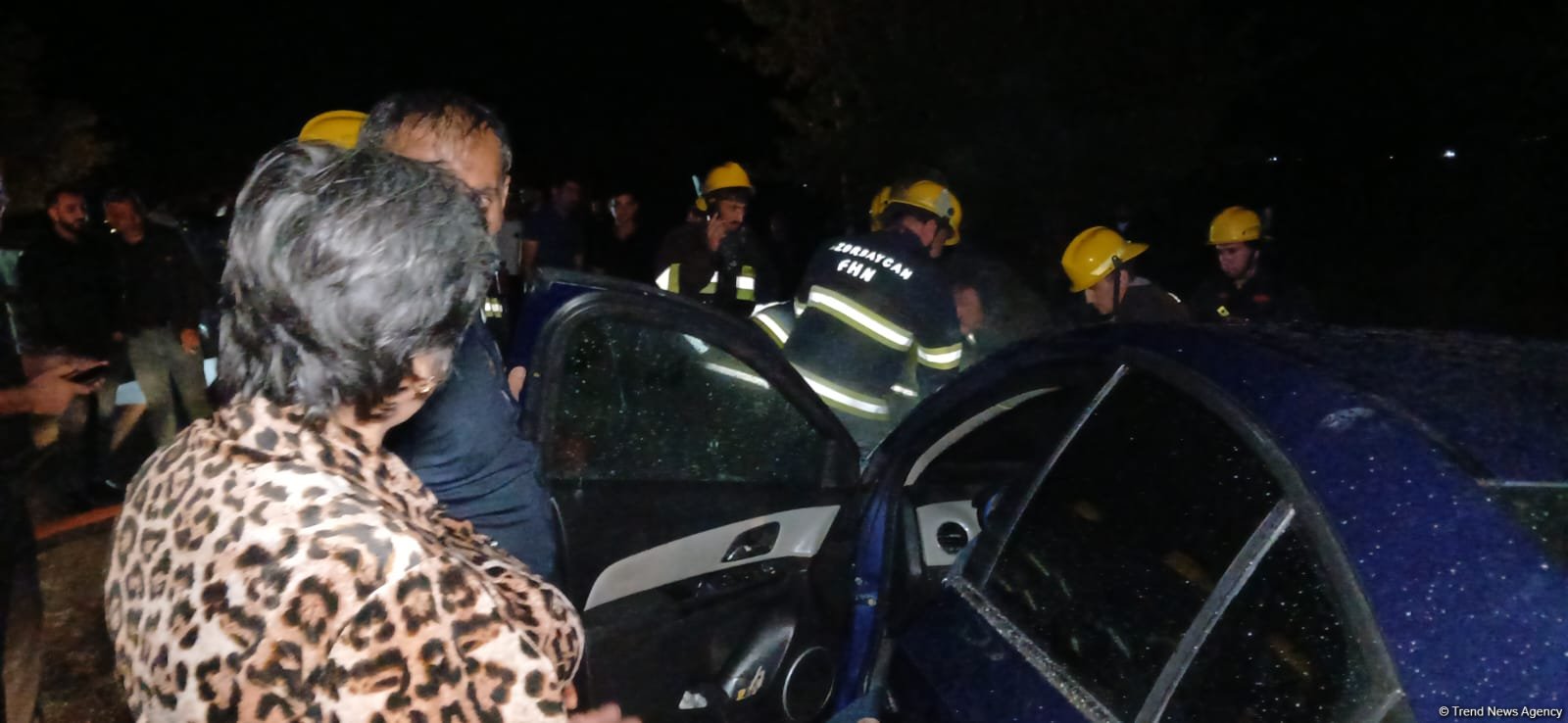Ağdamda minik avtomobili yanıb (FOTO)