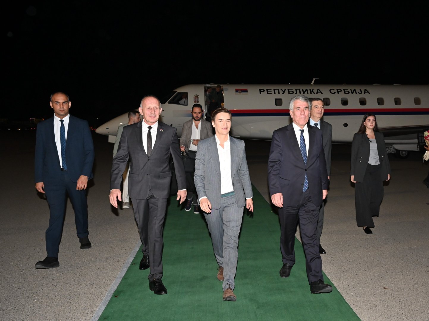 Serbiya Milli Assambleyasının sədri ölkəmizə səfərə gəlib (FOTO)