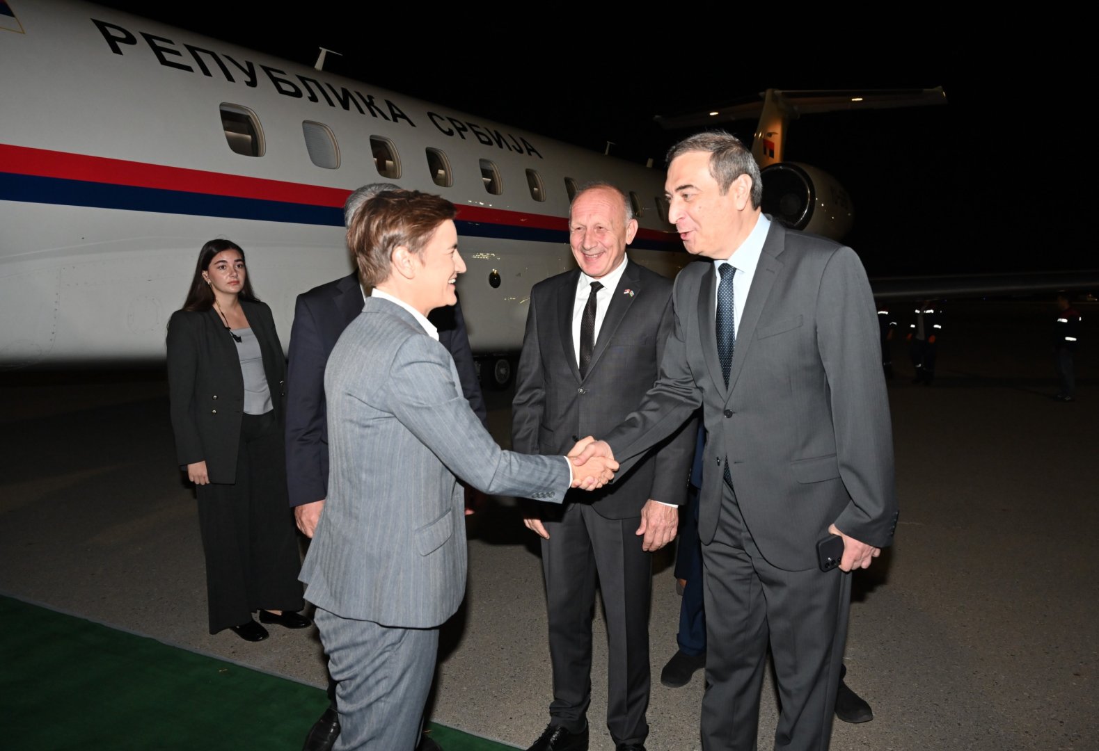 Serbiya Milli Assambleyasının sədri ölkəmizə səfərə gəlib (FOTO)