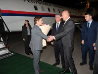 Serbiya Milli Assambleyasının sədri ölkəmizə səfərə gəlib (FOTO)