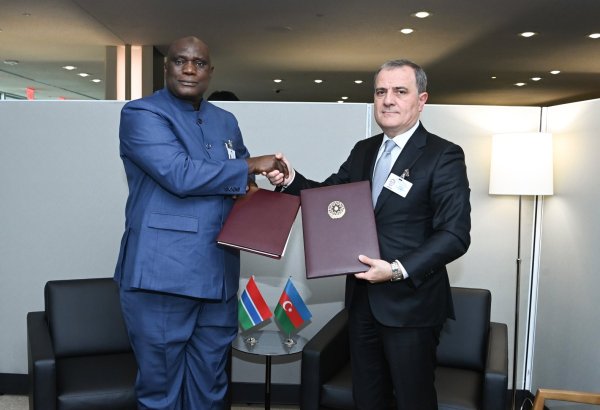 Azərbaycan və Qambiya arasında Anlaşma Memorandumunu imzalanıb (FOTO)