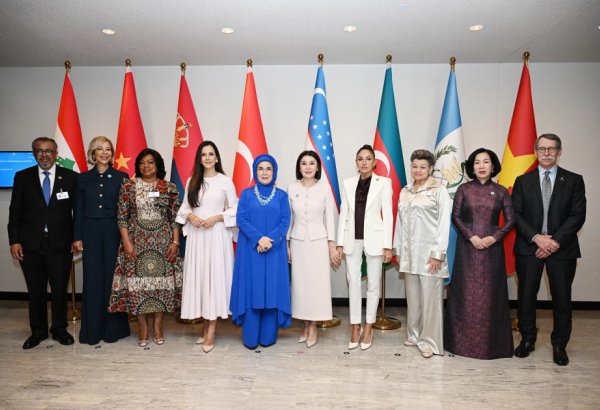 Birinci xanım Mehriban Əliyeva BMT Baş Assambleyası çərçivəsində xüsusi sessiyada iştirak edib (FOTO/VİDEO)