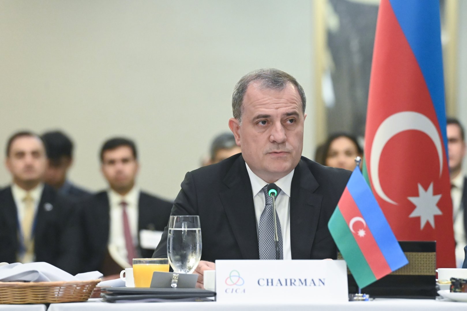 Ceyhun Bayramovun sədrliyi ilə AQEM Xarici İşlər Nazirləri Şurasının qeyri-rəsmi iclası keçirilib (FOTO)