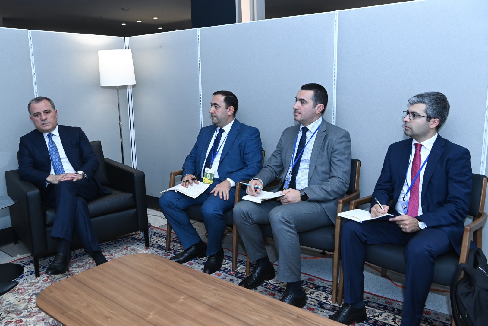 Ceyhun Bayramov Beynəlxalq Qızıl Xaç Komitəsinin prezidenti ilə görüşüb (FOTO)