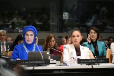 Birinci xanım Mehriban Əliyeva BMT Baş Assambleyası çərçivəsində xüsusi sessiyada iştirak edib (FOTO)