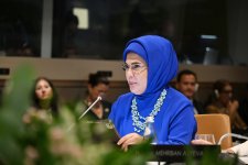 Birinci xanım Mehriban Əliyeva BMT Baş Assambleyası çərçivəsində xüsusi sessiyada iştirak edib (FOTO)