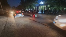 Bərdədə yol qəzasında kuryer xəsarət alıb (FOTO) (YENİLƏNİB)