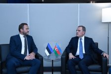 Ceyhun Bayramov Estoniyanın xarici işlər naziri ilə görüşüb (FOTO)