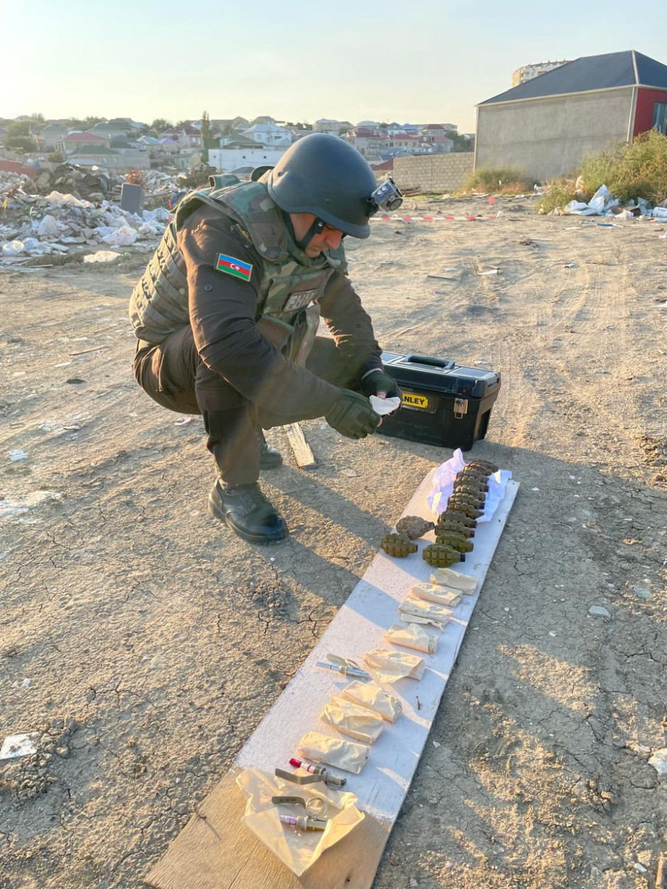 Masazırda sursat aşkarlanıb (FOTO/VİDEO)
