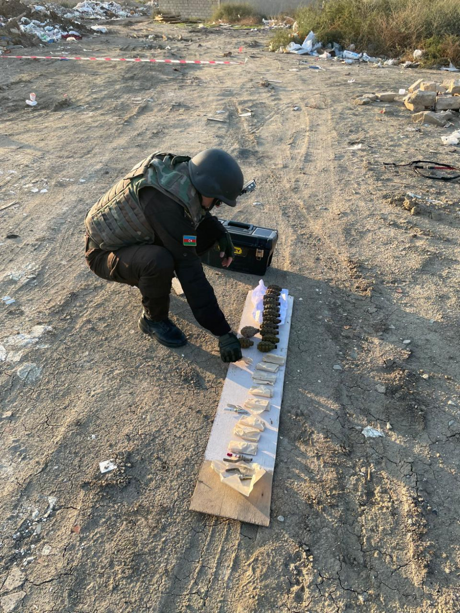 Masazırda sursat aşkarlanıb (FOTO/VİDEO)