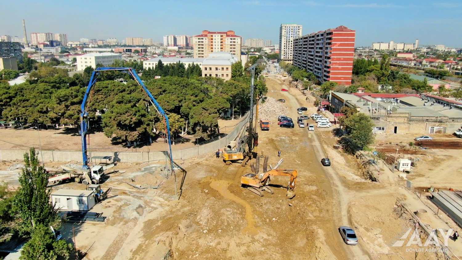 Bakıda yeni avtomobil yolunun inşasının 35 %-i tamamlanıb