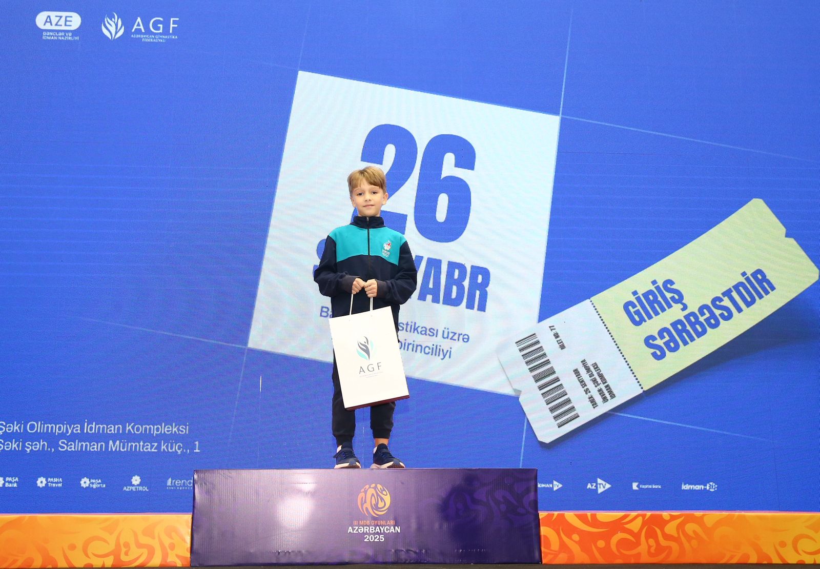 Şəkidə batut gimnastikası üzrə ölkə birinciliyi keçirilib (FOTO)