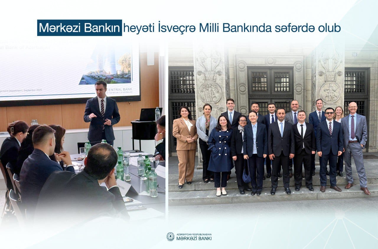 Azərbaycan və İsveçrə mərkəzi bankları risklərin idarə edilməsi üzrə təcrübələrini bölüşüblər