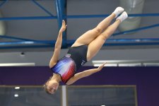 Şəkidə batut gimnastikası üzrə ölkə birinciliyi keçirilib (FOTO)