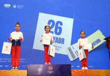 Şəkidə batut gimnastikası üzrə ölkə birinciliyi keçirilib (FOTO)