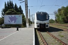 Gəncə–Mingəçevir–Ağstafa marşrutu ilə rəmzi səfər təşkil edilib (FOTO)