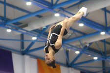 Şəkidə batut gimnastikası üzrə ölkə birinciliyi keçirilib (FOTO)