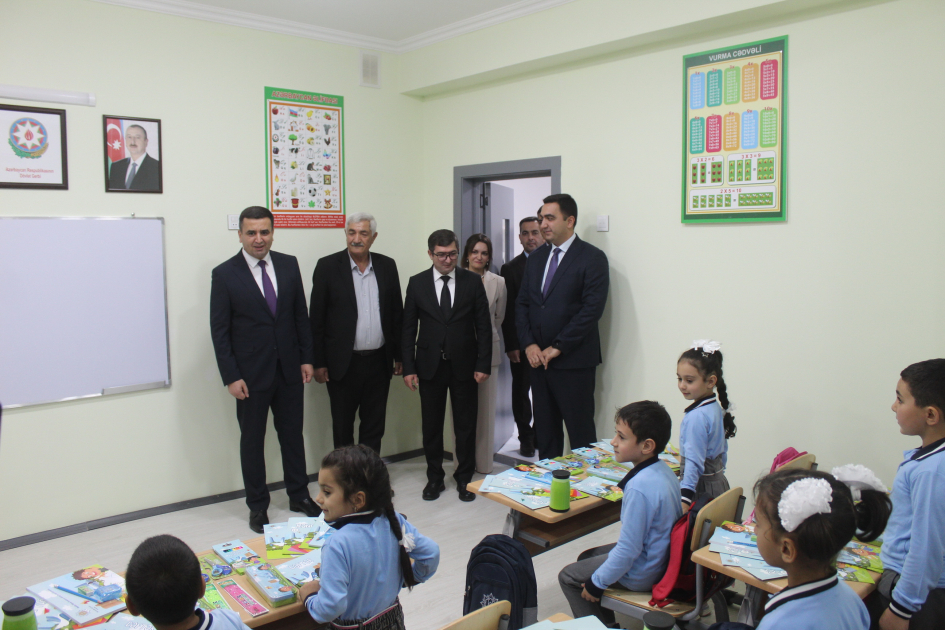 Heydər Əliyev Fondu tərəfindən Saatlının ucqar kəndində yeni məktəb binası inşa olunub (FOTO)