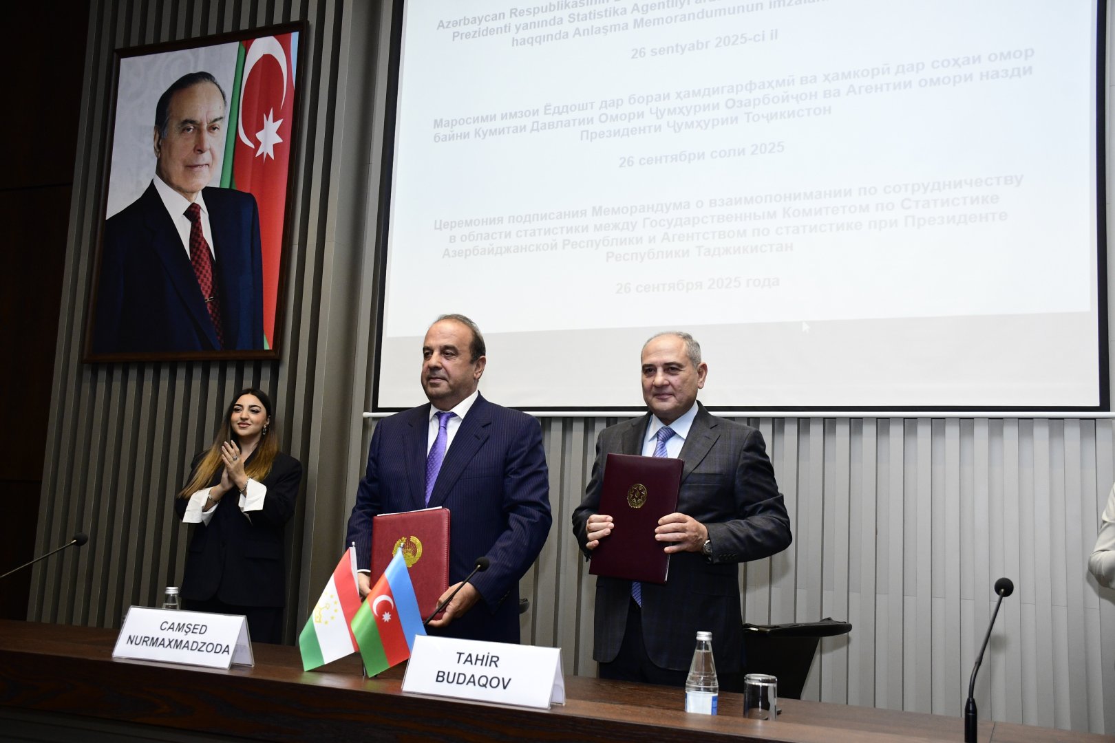 Azərbaycan Dövlət Statistika Komitəsi ilə Tacikistan Statistika Agentliyi arasında Anlaşma Memorandumu imzalanıb