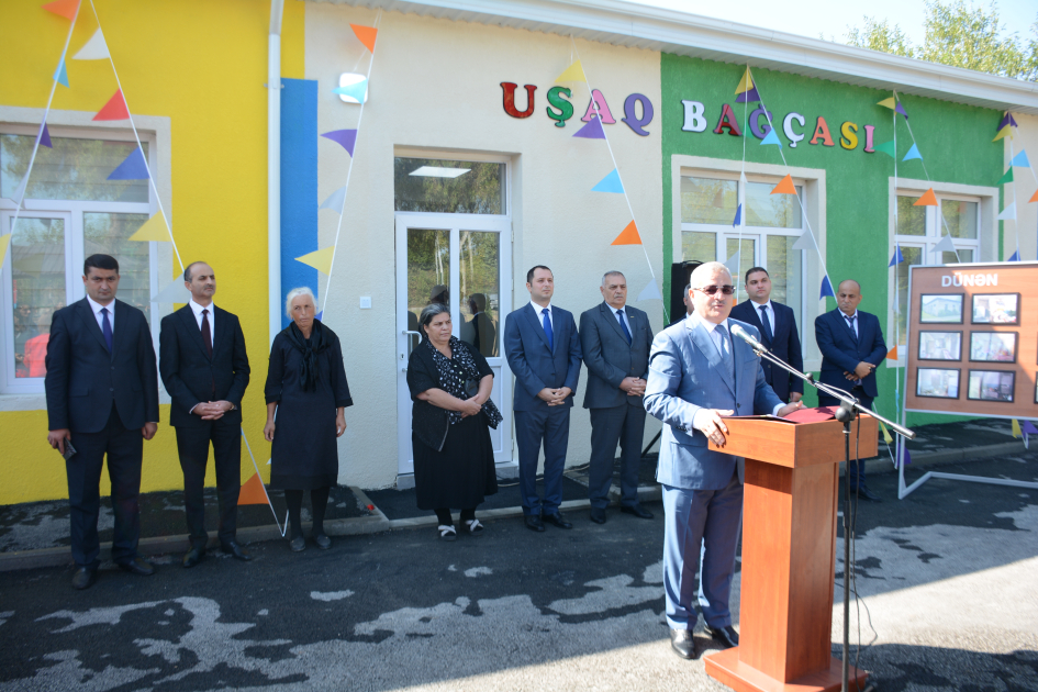 Tərtərdə Heydər Əliyev Fondunun təşəbbüsü ilə təmir olunan uşaq bağçası istifadəyə verilib (FOTO)