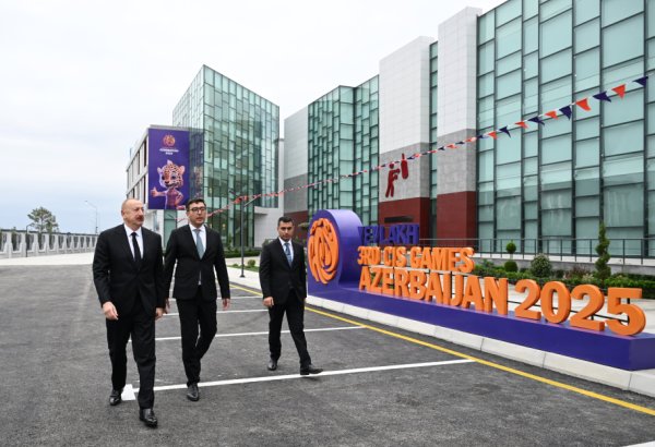 Prezident İlham Əliyev Yevlax Olimpiya İdman Kompleksinin açılışında iştirak edib (FOTO/VİDEO)
