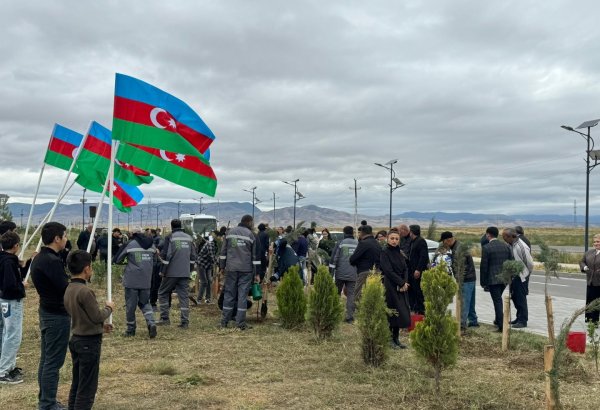 Anım günü Ağdam şəhərində də qeyd edilib (FOTO)