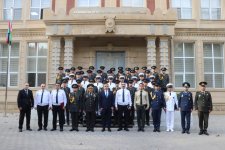 Hərbi prokuror Heydər Əliyev adına Hərbi İnstitutun kursantları ilə görüşüb (FOTO)