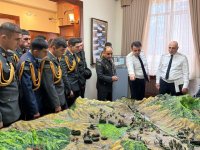 Hərbi prokuror Heydər Əliyev adına Hərbi İnstitutun kursantları ilə görüşüb (FOTO)