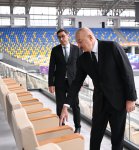 Prezident İlham Əliyev Gəncə şəhər stadionunun açılışında iştirak edib (FOTO)